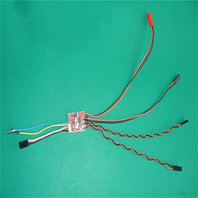 Dual Way 3-Channel 3ch 2s Brushed Esc Excavator Tank 35:1 Dual Mode Speed Controller Bidirectional 6v-10v for Rc Model Parts