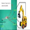 Dual Way 3-Channel 3ch 2s Brushed Esc Excavator Tank 35:1 Dual Mode Speed Controller Bidirectional 6v-10v for Rc Model Parts view 3