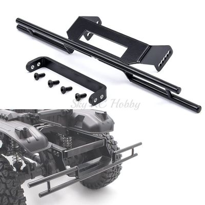 Racing CNC Alloy Rear Bumper with Frame Bracket Accessories for RC Crawler Car Traxxas 6x6 TRX6 TRX4 G63 G500 RC Car Upgrade