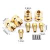 Brass Extended 7mm Hex Wheel Hubs 8mm Thick for AXIAL SCX24 Upgrades 1/24 RC Crawler Car Extend Track Width 5mm view 3