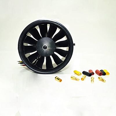 4S 70mm 12 Blades Fan ducted QX-Motor EDF Unit for RC Drone brushless Motor QF2827 2600KV 80A ESC Quadcopter Accessories