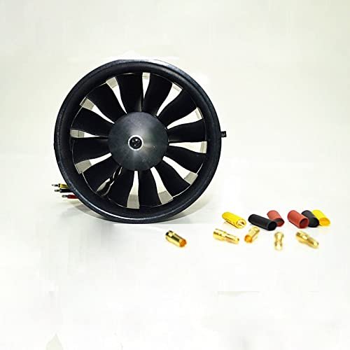 4S 70mm 12 Blades Fan ducted QX-Motor EDF Unit for RC Drone brushless Motor QF2827 2600KV 80A ESC Quadcopter Accessories