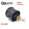 4S 70mm 12 Blades Fan ducted QX-Motor EDF Unit for RC Drone brushless Motor QF2827 2600KV 80A ESC Quadcopter Accessories view 2