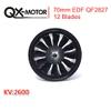 4S 70mm 12 Blades Fan ducted QX-Motor EDF Unit for RC Drone brushless Motor QF2827 2600KV 80A ESC Quadcopter Accessories view 4