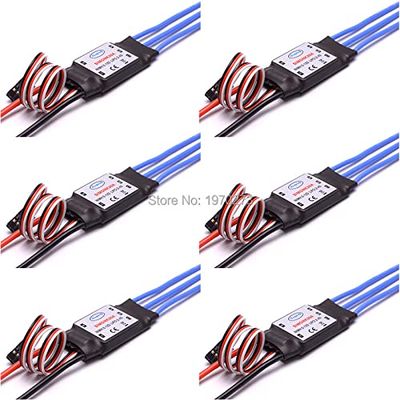 6Pcs 30A SimonK Brushless ESC Electronic Speed Controller with BEC 2A for Quadcopter Multicopter F550 X525
