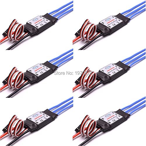 6Pcs 30A SimonK Brushless ESC Electronic Speed Controller with BEC 2A for Quadcopter Multicopter F550 X525