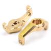 RC 1 Pair Heavy Duty Brass Front Hub Carrier Steering Knuckle for Traxxas TRX4 1/10 1:10 RC Crawler Counterweights view 4
