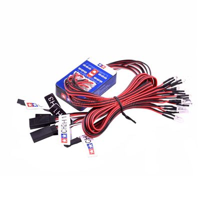 12 LED Lighting Kit Steering Brake Smart Simulation Flash Lights for 1/10 Scale Models RC Car Tamiya HSP HPI AXIAL Traxxas