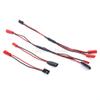 Servo Wire Y Splitter Harness Parallel Adapter JST Male/Female to JR Male/Female for RC Car Drone view 1