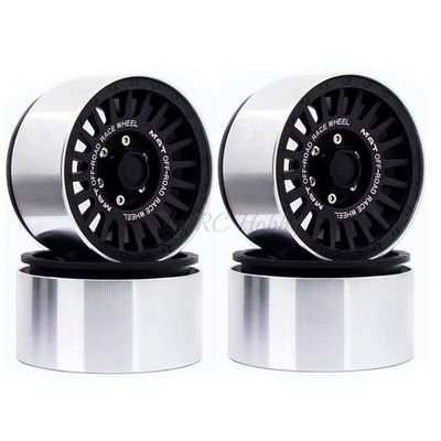 2.2 inch Alloy 1:10 RC Car Wheels Hub Tracked Vehicle Trx4 Mustang D90 D110 Axial Scx10 90046 Jimny Cfx Vs4-4PCS