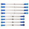 Midzooparts Metal Upgrade Pushrods with Rod Ends Links Turnbuckle for Traxxas 1/10 1:10 EREVO 2.0 E-Revo Revo Summit 5319X 5338R view 1