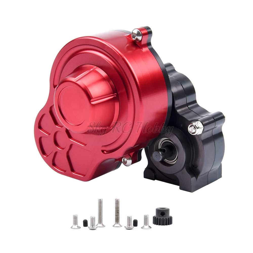 Complete Metal SCX10 Gearbox Transmission Box with Gear for 1/10 RC Crawler Axial SCX10 Upgrade RC Car Parts