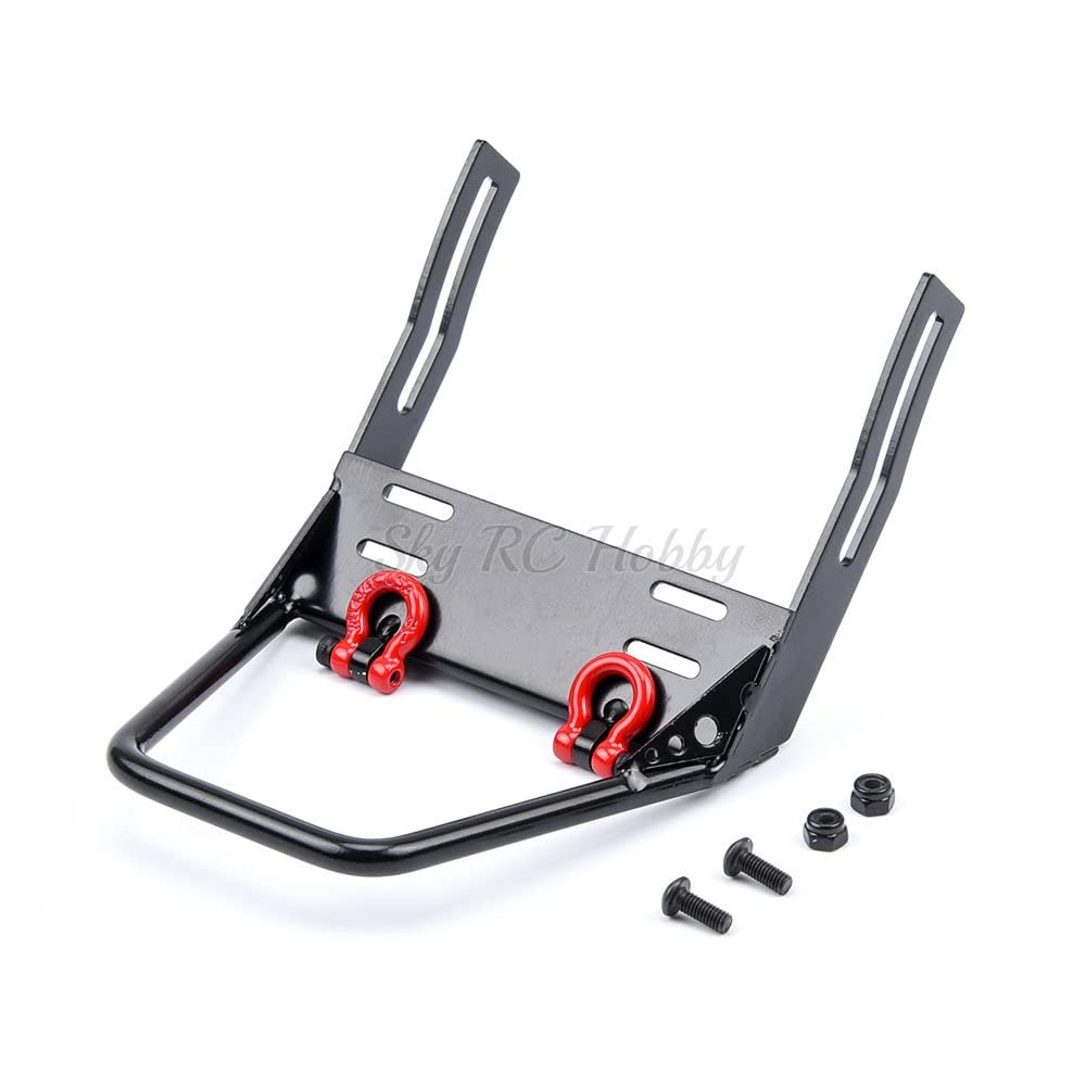 RC Crawler Steel Front Bumper Winch Mount for Axial SCX10 1/10 Remote Control Climbing Car RC Parts Accessories
