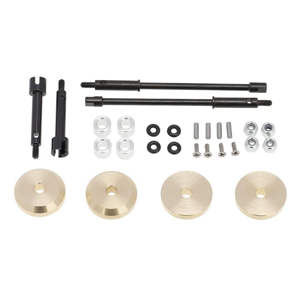 4mm Widen Heavy Duty Wheel Hub Combiner CVD Joint Drive Shaft for 1:24 1/24 Axial SCX24 90081 RC Crawler Car Upgrade Parts