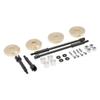 4mm Widen Heavy Duty Wheel Hub Combiner CVD Joint Drive Shaft for 1:24 1/24 Axial SCX24 90081 RC Crawler Car Upgrade Parts view 3