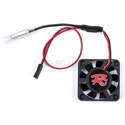 CNC Aluminum Alloy Material Cooling Fan with Thermal Sensor for 1/8 1/10 RC Buggy Car Motor Clamp Heatsink 4268 4274 Motors