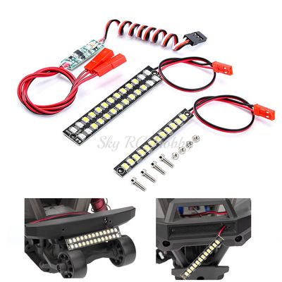 58mm 70mm Waterproof Front Rear Bumper Led Light Bar Upgrade Accessories for TRAXXAS 1/10 MAXX RC Car Parts
