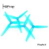 2Pairs HQPROP T5X2X3 5020 3-Blade PC Propeller for RC FPV Racing Freestyle 5inch Drones Replacement DIY Parts view 2