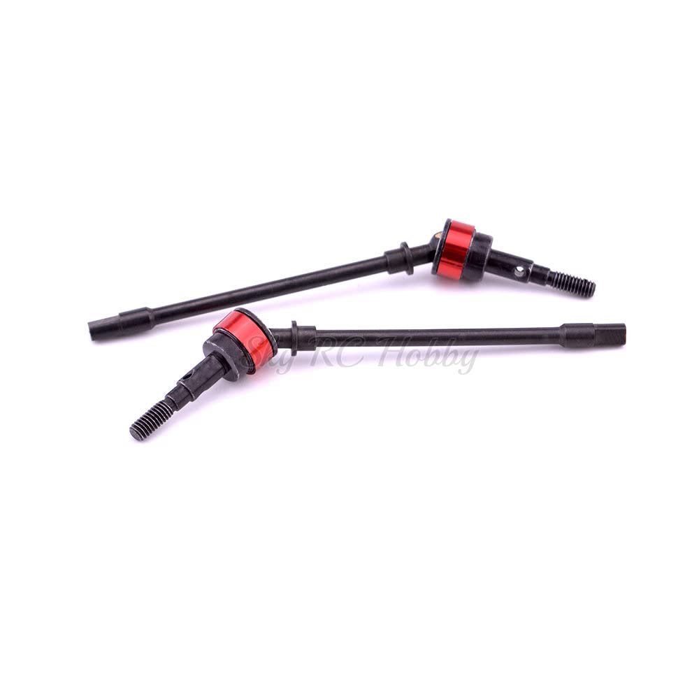 Hard Steel Front Axle CVD Drive Shaft for 1/10 RC Crawler Axial SCX10 Upgrade Option Parts Hop-Up 2PCS