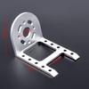 Midzooparts RC Boat 36/40mm Motor Mount, Metal Material, Silver, Compact view 2