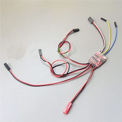 1.8A 3CH Dual-Way Brushed ESC 5V 1.5A BEC Mix/Independent Control for 35:1 Model Tank Turret Rotation Electronic Controller