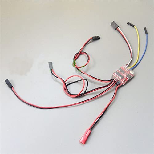 1.8A 3CH Dual-Way Brushed ESC 5V 1.5A BEC Mix/Independent Control for 35:1 Model Tank Turret Rotation Electronic Controller