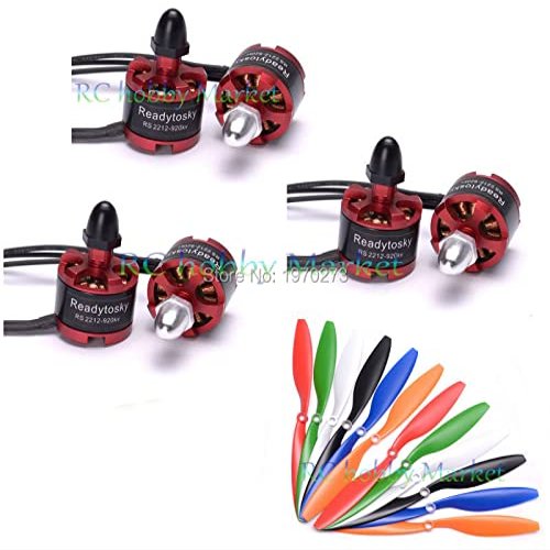 6pcs/lot 2212 920KV Brushless Motor CW CCW 1045 Propeller Props for RC Multirotor Quadcopter