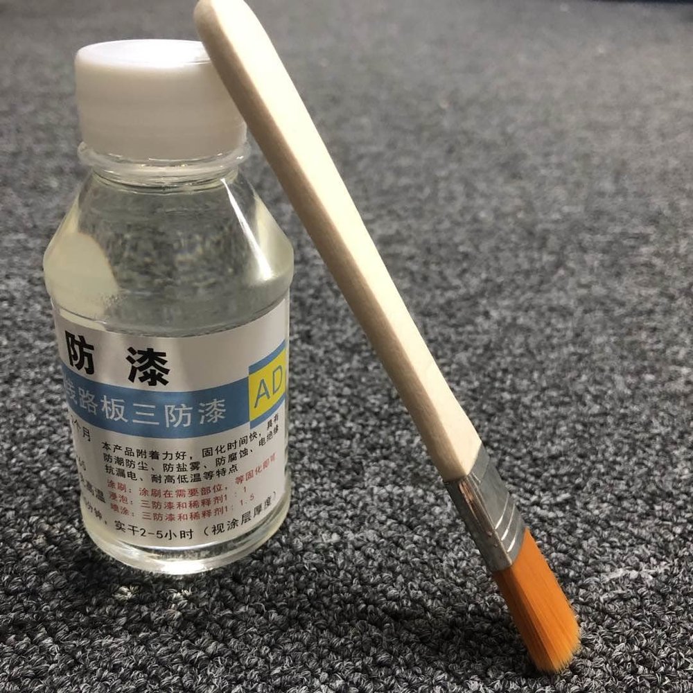 100ML Three Anti-Paint Waterproof Moisture-Proof Dust-Proof Paint with Brush for RC Drone Vehicle Circuit Board Electronics
