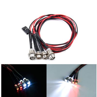 4pcs RC Model Drift Car LED Night 5mm & 3mm headlamps s LED Light LED for RC Car RC Parts