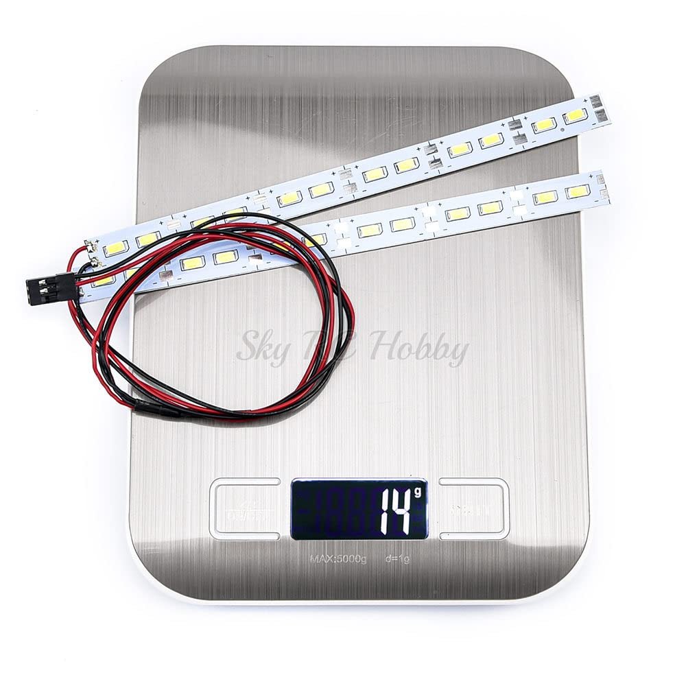 24 LEDs Chassis Light Aluminum LED Strip 6V for 1/10 1/8 RC Car Crawler Buggy