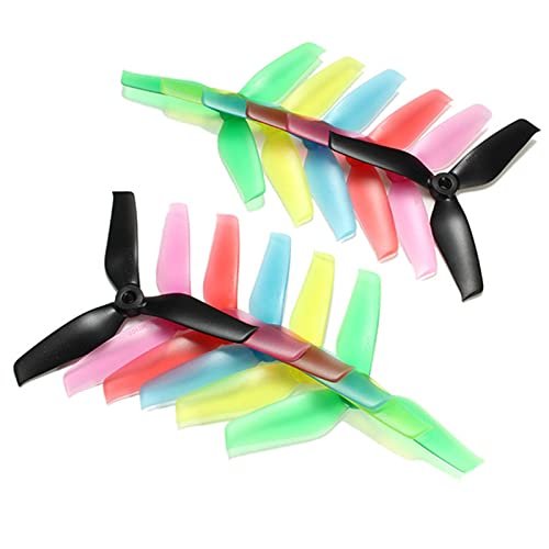 6 Pairs 5042 V2 5x4.2x3 5.0mm Mounting Hole 3 Blade Propeller Purple Red Blue White Green for RC Models CW CCW