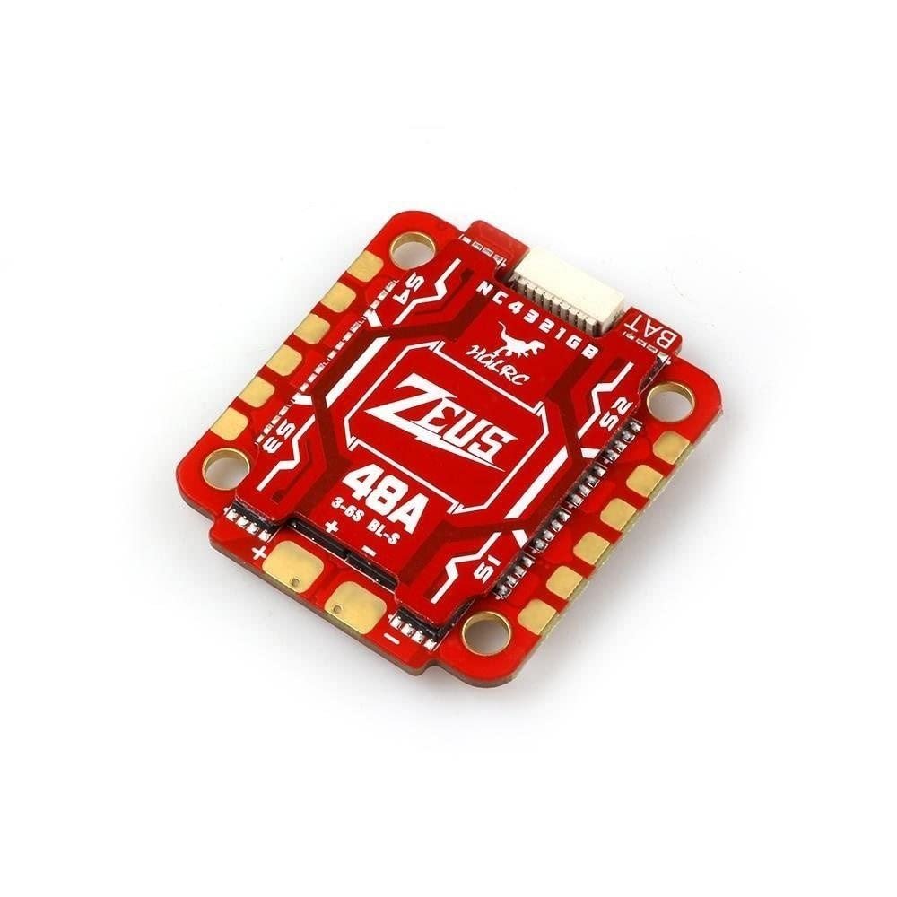 45x40mm Zeus 48A 3-6S Blheli_S 4in1 ESC w/Current Sensor Electronic Speed Controllers ESC for FPV Racing Drone Quadcopter