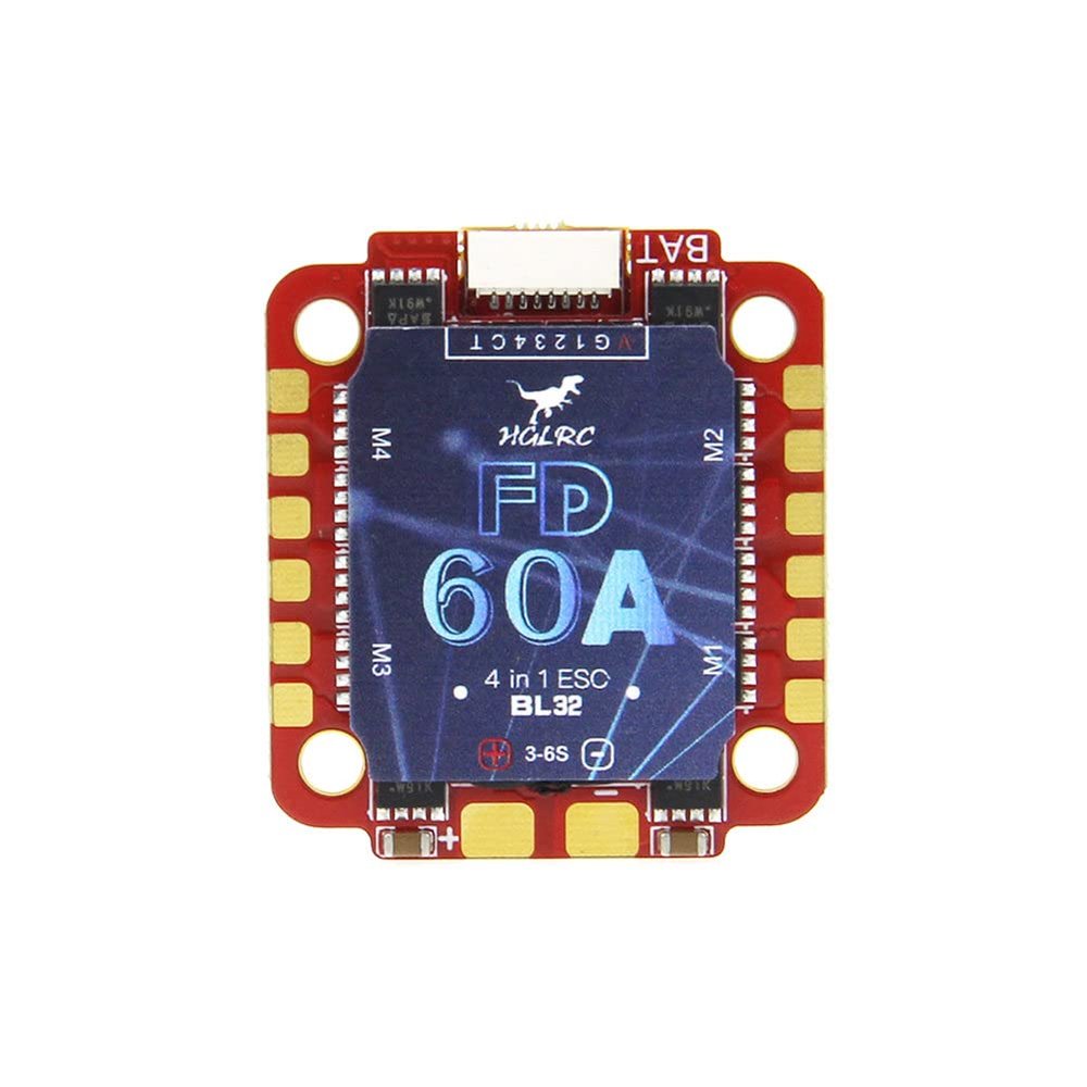 Forward FD 60A 3-6S BLHeli_32 4in1 Brushless ESC for RC FPV Racing Freestyle Long Range 4S 6S 5/6/7inch Drones