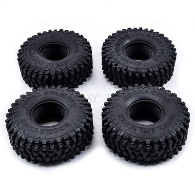 4PCS 120MM 1.9" Rubber Rocks Tyres/Wheel Tires 1.9 inch for 1:10 RC Rock Crawler Axial SCX10 90047 D90 D110 TF2 Traxxas TRX4
