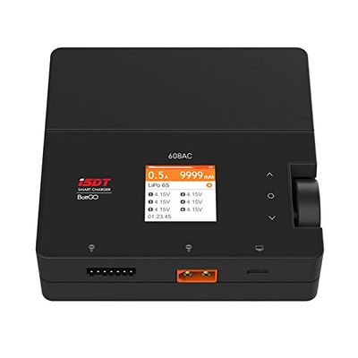 ISDT 608AC AC 60W DC 200W 8A BattGo w/Detachable Supply Smart Battery Discharger Charger for RC FPV Racing Drone RC Quadcopter