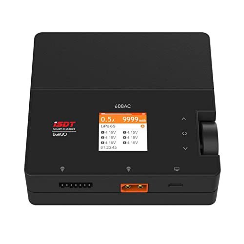 ISDT 608AC AC 60W DC 200W 8A BattGo w/Detachable Supply Smart Battery Discharger Charger for RC FPV Racing Drone RC Quadcopter