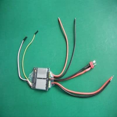 Midzooparts 40AX2 Dual Way Bidirectional Brushed Speed Controller ESC 54x48mm Mixed Control 6v-15v for Metal Track Tank/Dual Motor Ship