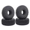 4PCS RC 120MM 1.9" Rubber Rocks Tires for 1:10 RC Rock Crawler Axial SCX10 D90 TRX-4 CC01 SCX10 III view 1