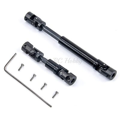 1 Pair Metal Drive Shaft CVD Joint Axle for Axial SCX24 90081 1/24 1:24 RC Car Model Upgrade Parts Accessories
