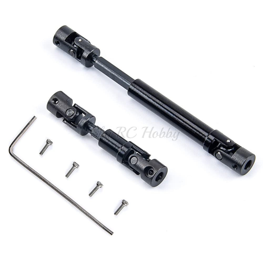 1 Pair Metal Drive Shaft CVD Joint Axle for Axial SCX24 90081 1/24 1:24 RC Car Model Upgrade Parts Accessories