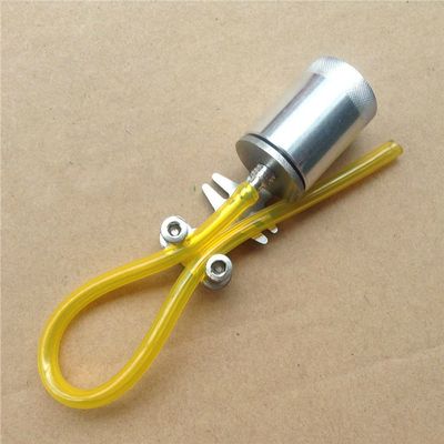 RC Gasoline Ship Racing Boat Model Aluminum Alloy Lubricating Oil Cup+Stainless Steel Bracket+200MM Tube for Flexible Shaft