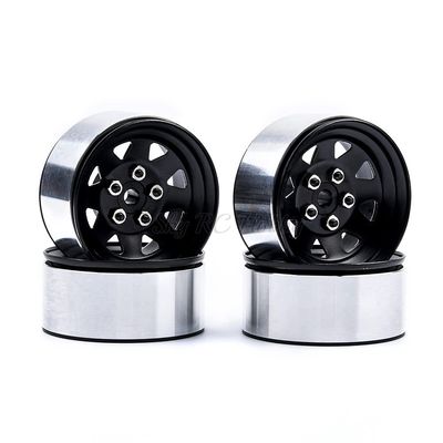 4PCS Metal Alloy Wheel Rims 1.9inch Beadlock for 1:10 RC Crawler Axial SCX10 Traxxas TRX4 Redcat GEN8 AXI03007 D90