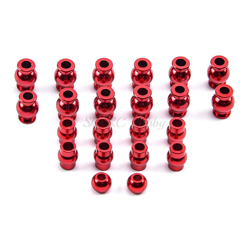 22PCS Complete Aluminum Alloy Pivot Ball Head Set for Arrma 1/10 1:10 4x4 Granite Mega RC Car