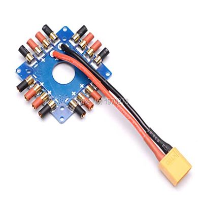 ESC Distribution Board Connection Board with XT60 Plug & 3.5mm Banana Bullet connectors for Quadcopter Multicopter FPV