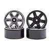4PCS RC Rock Crawler Metal Wheel Rim 1.9 Inch BEADLOCK for 1/10 Axial SCX10 90046 Tamiya CC01 D90 D110 TF2 Traxxas TRX-4 RC Car view 1
