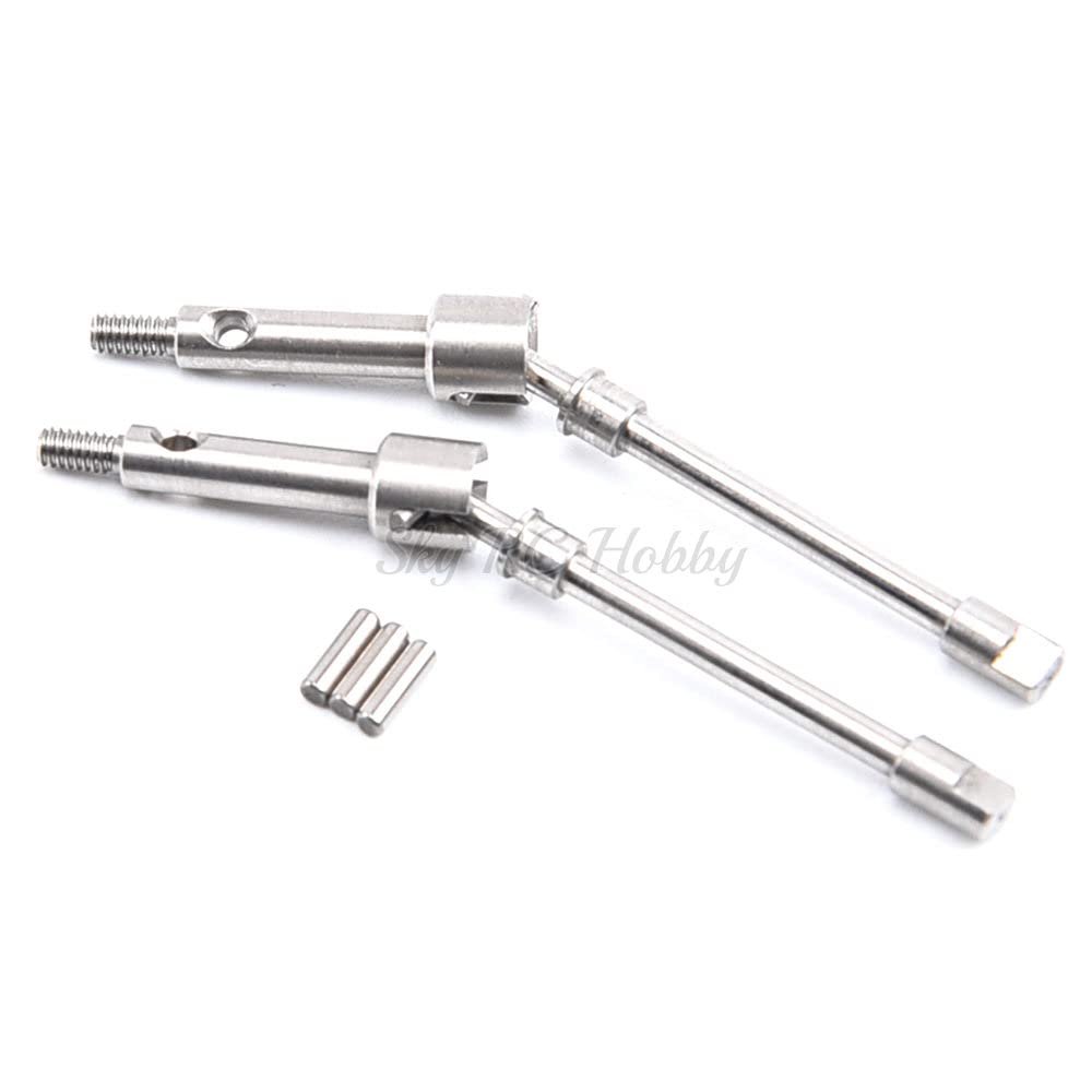 1:24 Metal Front Axle Drive Shaft CVD for Axial SCX24 90081 1/24 RC Crawler Car Upgrade Parts Accessories