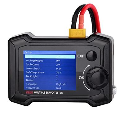 ST8 8CH 100W 2A 7-28V PWM/PPM/SBUS Signal Speed Liner Step Servo Tester W/ 4-Ways Independent Program Signal