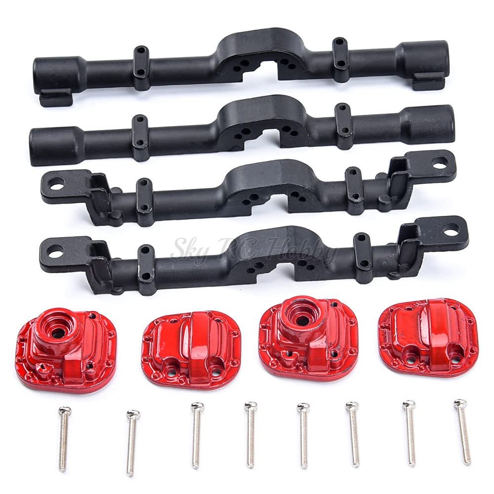 Metal Front and Rear Bridge Axle Housing Case for MN D90 D91 M MS 1/12 RC Car Upgrade Parts Accessories