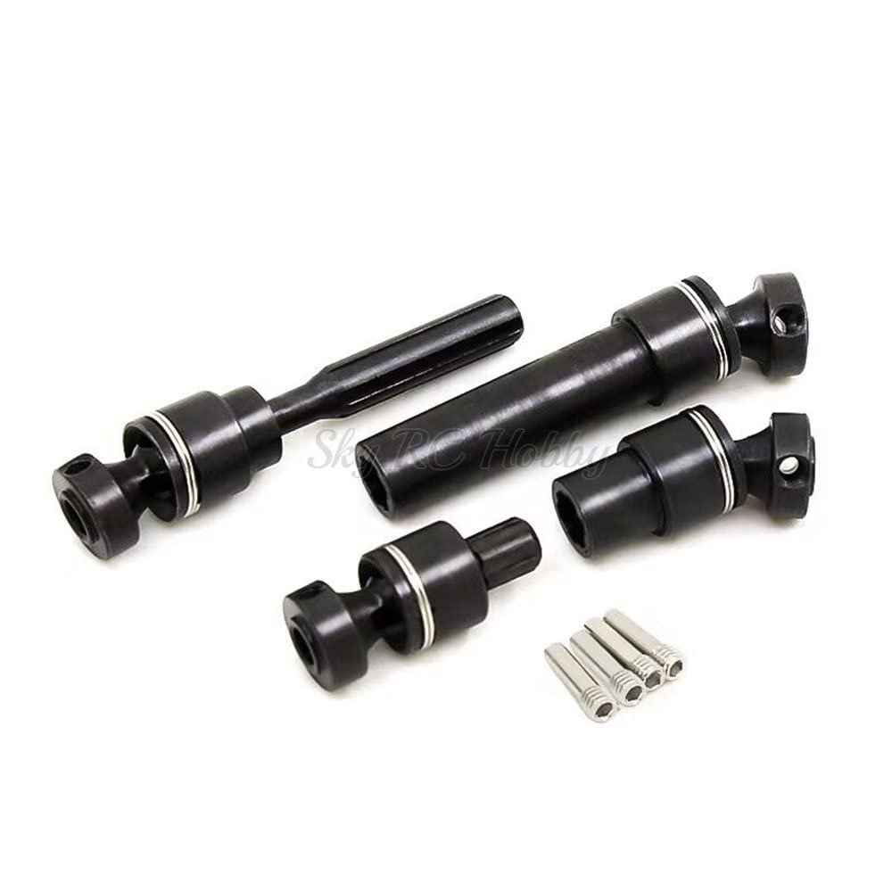 Hard Steel Main Center Driveshafts Replacement 7250R Drive Shafts for RC Car Traxxas 1/16 Mini E-Revo EREVO Summit Slash 4WD