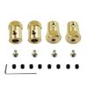 4PCS 5mm to 12mm Brass Combiner Wheel Hub Hex Adapter for WPL B14 B16 B24 B36 C14 C24 MN D90 D91 RC Car Spare Parts view 1